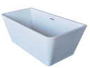 Anzzi Majanel 5.6 ft. Acrylic Freestanding Non-Whirlpool Bathtub in White and Sens Series Faucet in Chrome 2