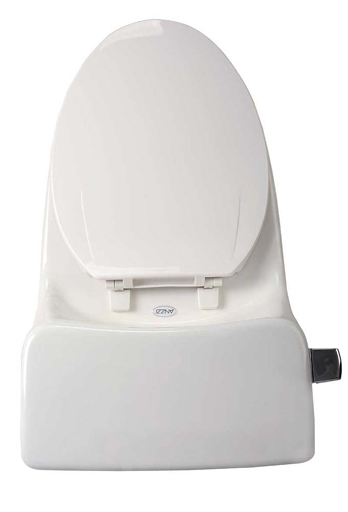 Anzzi Zeus 1-piece 1.28 GPF Single Flush Elongated Toilet in White T1-AZ058 8