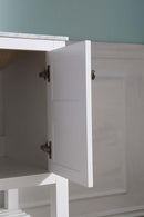 Anzzi Montaigne 30 in. W x 22 in. D Vanity in White with Marble Vanity Top in Carrara White with White Basin and Mirror 8