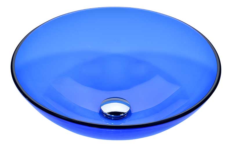 Anzzi Halo Series Vessel Sink in Blue LS-AZ031
