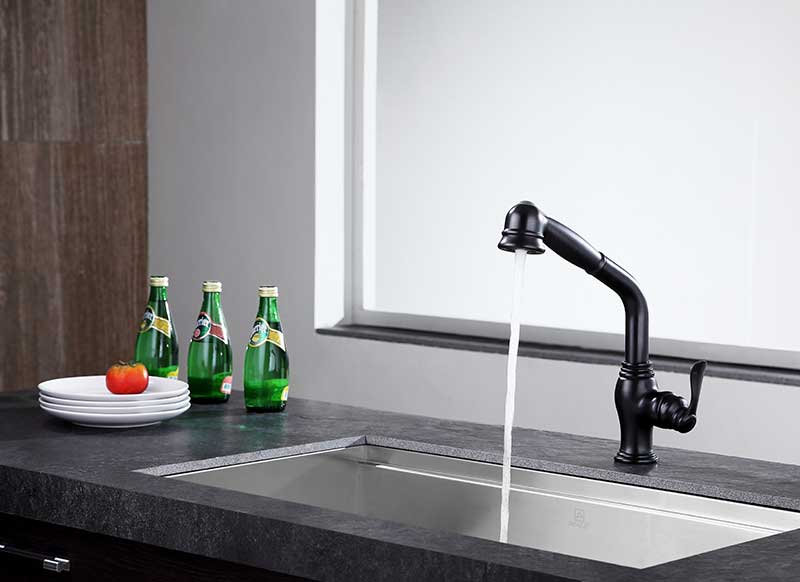 Anzzi Del Moro Single-Handle Pull-Out Sprayer Kitchen Faucet in Oil Rubbed Bronze KF-AZ203ORB 17