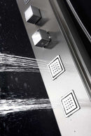 Anzzi VISOR Series 60 in. Full Body Shower Panel System with Heavy Rain Shower and Spray Wand in Brushed Steel 10