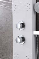 Anzzi Swan 64 in. 6-Jetted Full Body Shower Panel with Heavy Rain Shower and Spray Wand in White SP-AZ033 8