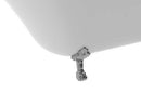 Anzzi LEGION 5.5 ft. Claw Foot One Piece Acrylic Freestanding Soaking Bathtub in Glossy White  4