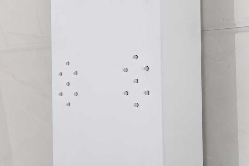 Anzzi Swan 64 in. 6-Jetted Full Body Shower Panel with Heavy Rain Shower and Spray Wand in White SP-AZ033 6