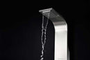 Anzzi ANCHORAGE Series 60 in. Full Body Shower Panel System with Heavy Rain Shower and Spray Wand in Brushed Steel 10