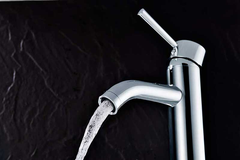 Anzzi Fann Single Handle Vessel Sink Faucet in Polished Chrome 5