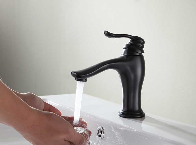 Anzzi Anfore Single Hole Single Handle Bathroom Faucet in Oil Rubbed Bronze L-AZ104ORB 3