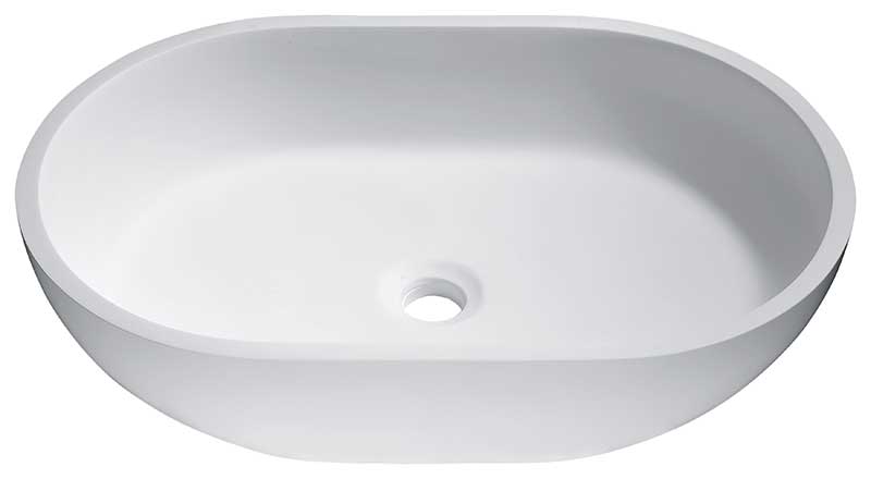 Anzzi Idle Solid Surface Vessel Sink in White LS-AZ303 3