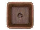 Anzzi Illyrian Drop-in Handmade Copper 16 in. 0-Hole Single Bowl Kitchen Sink in Hammered Antique Copper SK-001 5