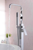 Anzzi Yosemite 2-Handle Claw Foot Tub Faucet with Hand Shower in Polished Chrome FS-AZ0050CH 5