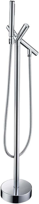 Anzzi Havasu 2-Handle Claw Foot Tub Faucet with Hand Shower in Polished Chrome FS-AZ0042CH 16