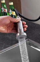 Anzzi Tycho Single-Handle Pull-Out Sprayer Kitchen Faucet in Brushed Nickel KF-AZ213BN 8