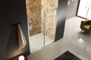 Anzzi Duke 48 in. x 72 in. Semi-Frameless Pivot Shower Door in Brushed Finish with Handle SD-AZ04BBH-R 7