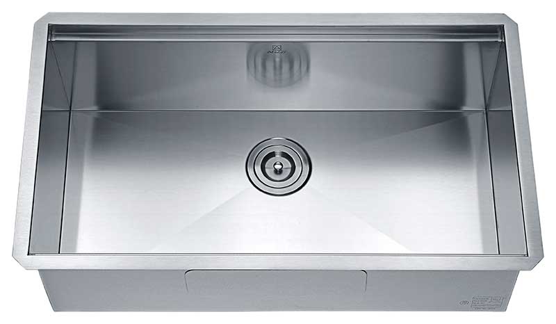 Anzzi Aegis Undermount Stainless Steel 32.75 in. 0-Hole Single Bowl Kitchen Sink with Cutting Board and Colander K-AZ3219-1Ac 7