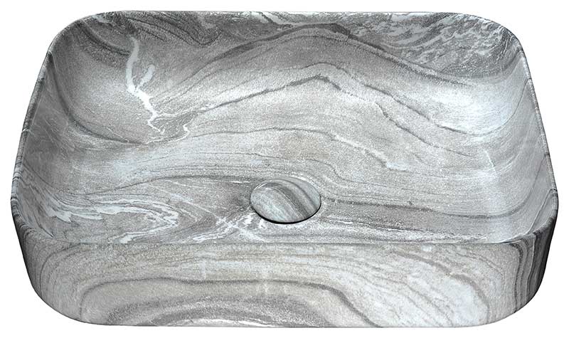 Anzzi Marbled Series Ceramic Vessel Sink in Marbled Ash Finish LS-AZ242 5