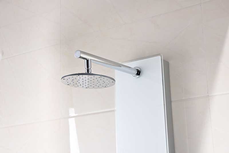 Anzzi Panther 60 in. 6-Jetted Full Body Shower Panel with Heavy Rain Shower and Spray Wand in White SP-AZ8088 15