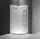 Anzzi Gradient 36 in. x 36 in. x 74 in. 2-piece DIY Friendly Corner Shower Surround in White