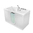 Ella's Bubbles O2SA3260HM-R Ella Tub4Two 32"x 60" Hydro Massage and Microbubble Acrylic Walk-in Tub with Right Outward Swing Door, Thermostatic Faucet, Dual 2" Drains, 32" x 60" x 42", White
