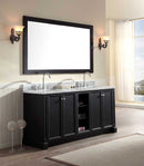 Ariel Bath Westwood 73" Double Sink Vanity Set in Black 2