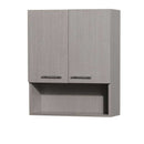 Wyndham Collection Centra Bathroom Wall Cabinet - Gray Oak WC-V207-WC-GROAK
