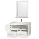 Wyndham Collection Centra 36" Single Bathroom Vanity for Undermount Sinks - Matte White WC-WHE009-36-SGL-VAN-WHT- 4