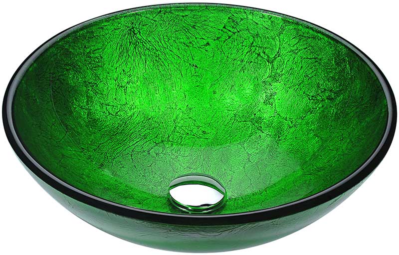 Anzzi Gardena Series Deco-Glass Vessel Sink in Verdure Green LS-AZ8228
