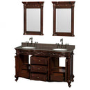 Wyndham Collection Edinburgh 60" Double Bathroom Vanity - Cherry WC-J233-60-DBL-VAN-CHE 5