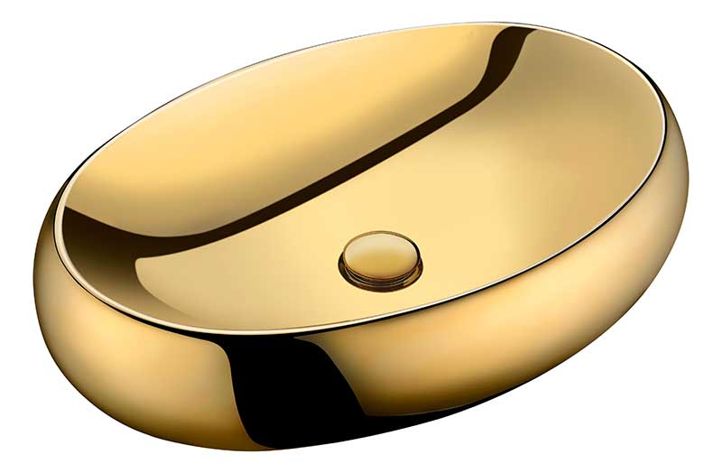 Anzzi Prussian Series Ceramic Vessel Sink in Gold LS-AZ270