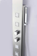 Anzzi VISOR Series 60 in. Full Body Shower Panel System with Heavy Rain Shower and Spray Wand in Brushed Steel 4