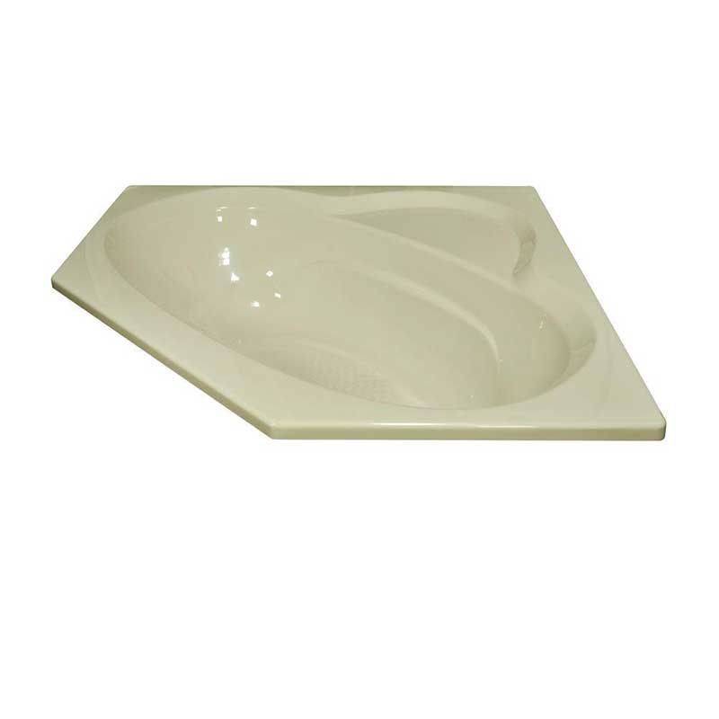 Lyons Industries Classic 5 ft. Front Drain Drop-in Soaking Bathtub in Biscuit