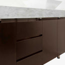 Wyndham Collection Malibu 72" Double Bathroom Vanity Set - Espresso Finish with White Carrera Marble Counter WC-CG3000-72-ESP-WHTCAR 7