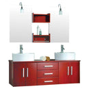 Cambridge Plumbing Moonstone 59" Wall Mount Double Bathroom Vanity Set 2