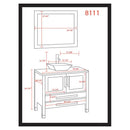 Cambridge Plumbing Juniper 35" Single Bathroom Vanity Set 3