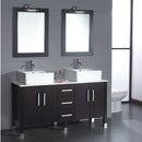 Cambridge Plumbing Silkwood 58.75" Double Bathroom Vanity Set