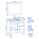 Cambridge Plumbing Sapphire 36" Single Bathroom Vanity Set 3