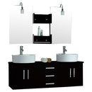 Cambridge Plumbing Hematite 59" Wall Mount Double Bathroom Vanity Set 2