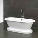 Cambridge Plumbing 70" x 31" Double Ended Pedestal Bathtub