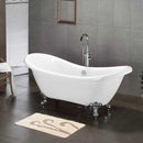 Cambridge Plumbing 68.62" x 28.5" Claw Foot Slipper Tub