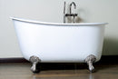 Cambridge Plumbing 53.5" x 29.5" Claw Foot Slipper Tub