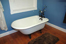 Cambridge Plumbing 55" x 23.25" Rolled Rim Claw Foot Bathtub