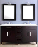 Cambridge Plumbing Plum 72" Double Basin Sink Vanity Set
