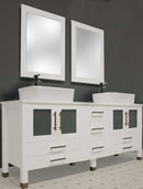 Cambridge Plumbing White Emerald 65" Vanity Set
