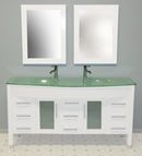 Cambridge Plumbing 62.25" Double Sink Vanity Set 2