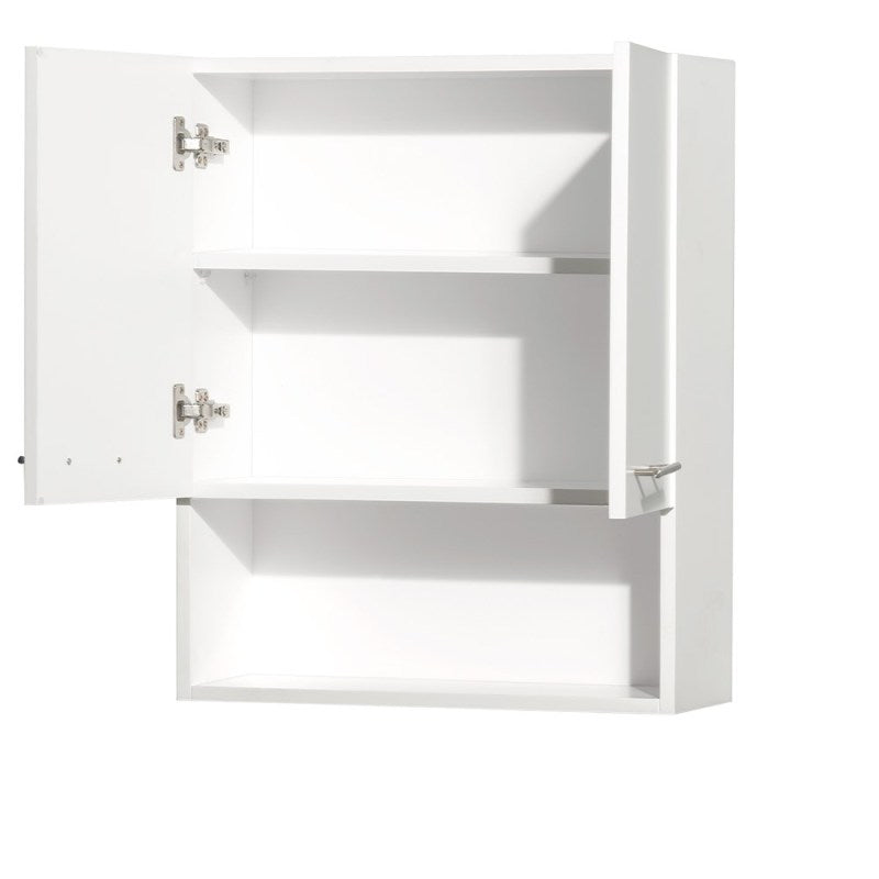 Wyndham Collection Centra Bathroom Wall Cabinet - Matte White WC-V207-WC-WHT 2
