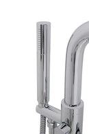 Anzzi Aegis 5.7 ft. Acrylic Double Slipper Clawfoot Non-Whirlpool Bathtub in White and Sens Series Faucet in Polished Chrome 5