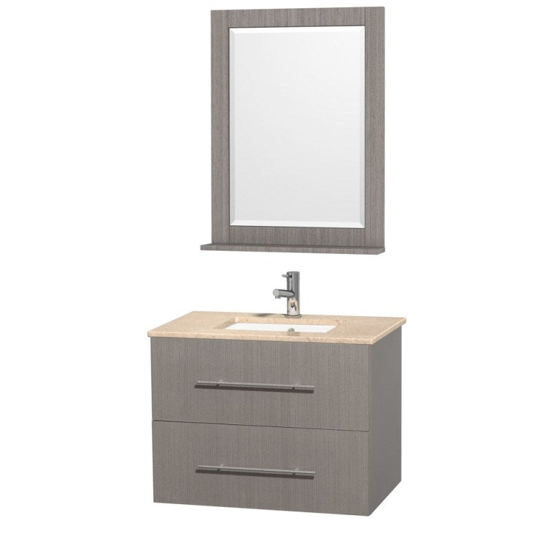 Wyndham Collection Centra 30" Single Bathroom Vanity for Undermount Sinks - Gray Oak WC-WHE009-30-SGL-VAN-GRO- 4