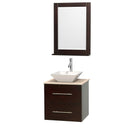 Wyndham Collection Centra 24" Single Bathroom Vanity Set for Vessel Sink - Espresso WC-WHE009-24-SGL-VAN-ESP 2