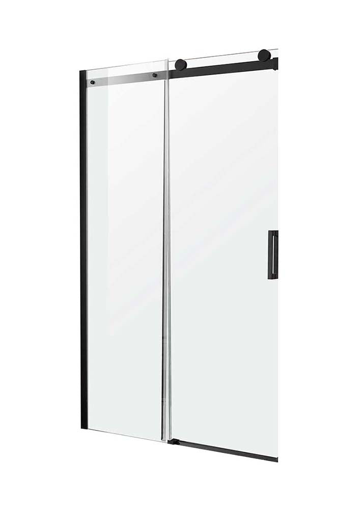 Anzzi Rhodes Series 60 in. x 76 in. Frameless Sliding Shower Door with Handle in Matte Black SD-FRLS05702MB 3
