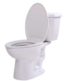 Anzzi Kame 2-piece 1.28 GPF Single Flush Elongated Toilet in White